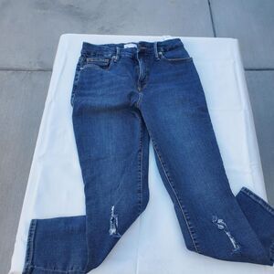 Good-american Women's Blue and Navy Jeans